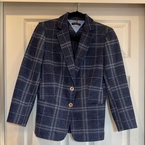 Tommy Hilfiger Blue Plaid Blazer